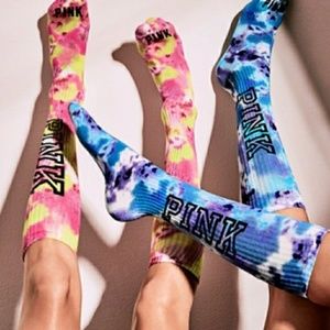 PINK Tie Dye Socks
